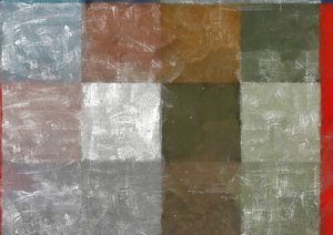 senza titolo con striscia rossa, 2017 da Alex Caminker